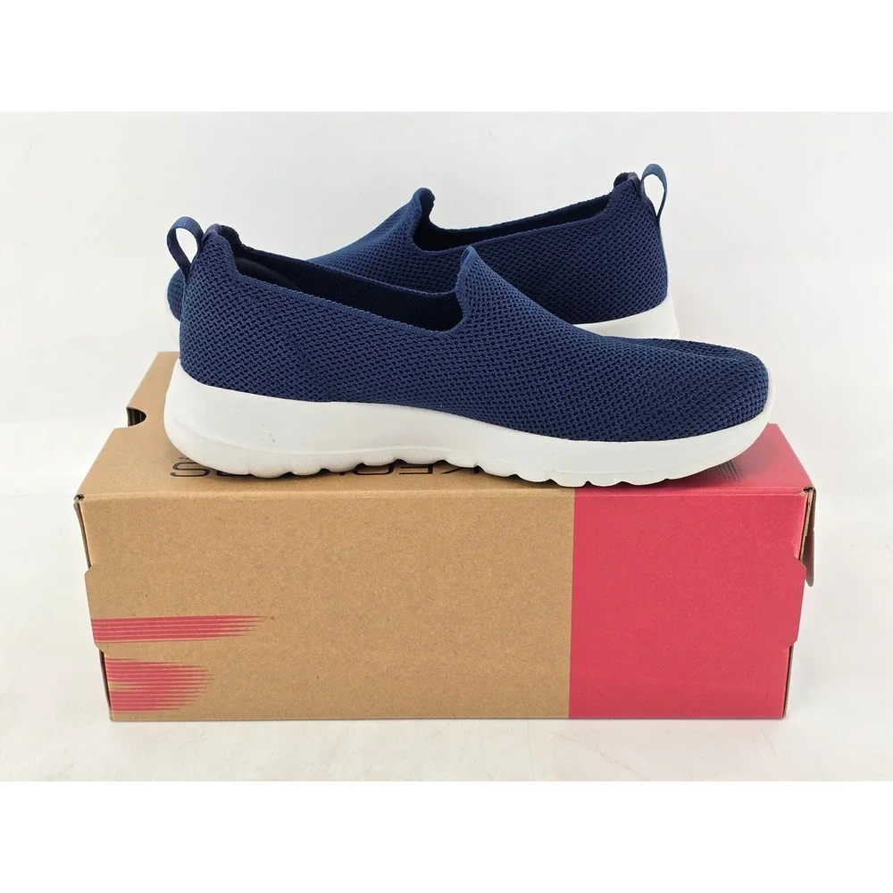 Skechers Go Walk Joy Sensational Day Women 6.5 Navy Slip On Mesh Sneakers -Good